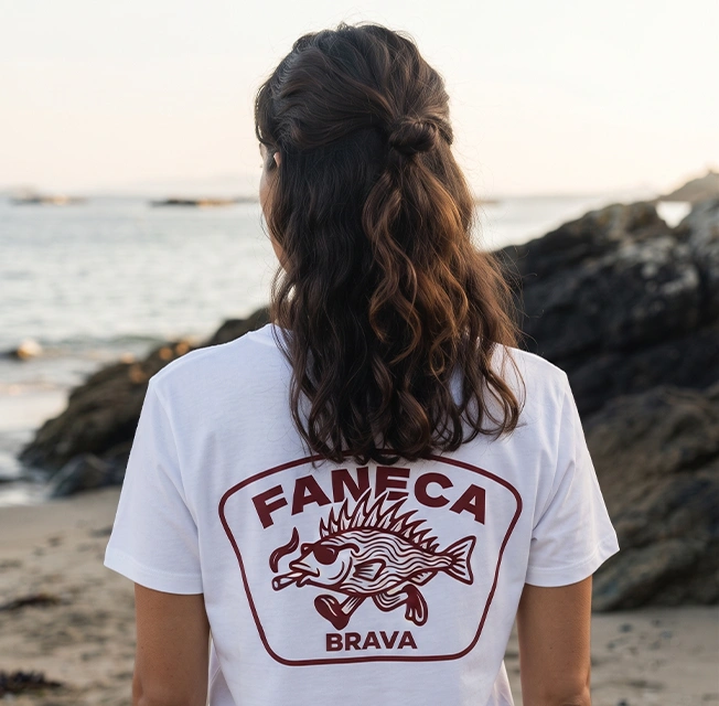 Camiseta Galitee Faneca Brava, humor galego con retranca